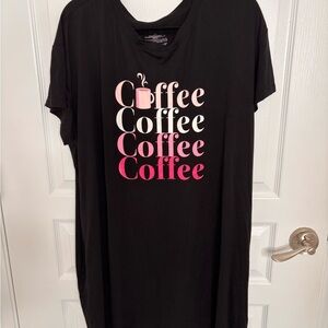 Joyspun Black Coffee Graphic Women's Top